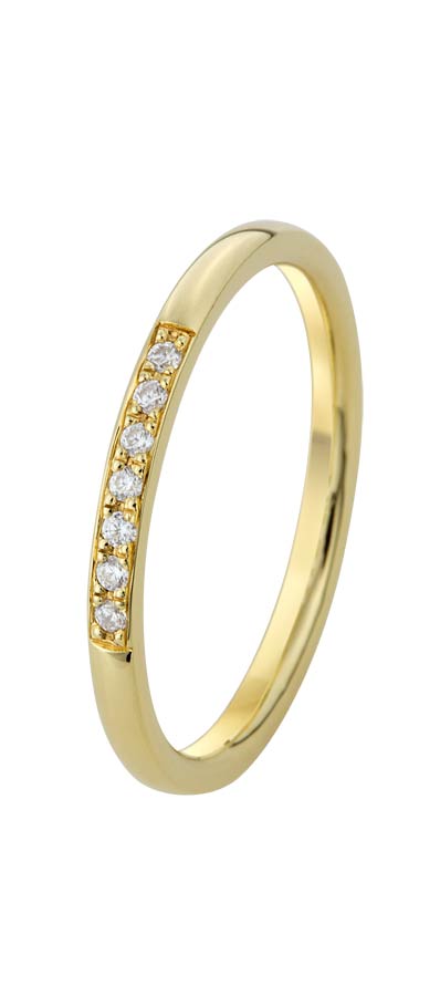 530124-3114-046 | Memoirering Cuxhaven 530124 333 Gelbgold, s.Zirkonia<br>∅ Stein 1,4 mm <br>100% Made in Germany   570.- EUR   