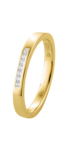 530126-3114-046 | Memoirering Cuxhaven 530126 333 Gelbgold, s.Zirkonia<br>∅ Stein 1,4 mm <br>100% Made in Germany   617.- EUR   