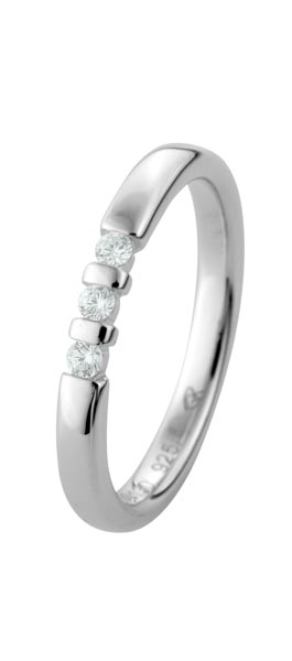 530130-Y520-001 | Memoirering Cuxhaven 530130 600 Platin, Brillant 0,090 ct H-SI∅ Stein 2,0 mm 100% Made in Germany   935.- EUR   
